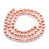 Electroplate Non-magnetic Synthetic Hematite Beads Strands G-L485-03A-RG-3