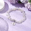 Natural Moonstone Chip Beaded Stretch Bracelets BJEW-JB11133-07-2