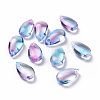 Transparent Glass Charms GLAA-O017-01J-2