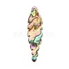 Natural Paua Shell Pendants SSHEL-WH0003-02-2