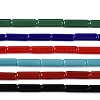 Opaque Solid Color Glass Beads Strands GLAA-N070-01A-CM-1