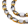 Electroplate Glass Beads Strands EGLA-N008-015-3