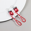 Blood Bag Plastic Dangle Earrings FS-WG7E43C-04-1