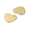 Ion Plating(IP) 201 Stainless Steel Charms STAS-H191-01C-G-2