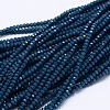 Faceted Rondelle Glass Beads Strands X-GLAA-M028-2mm-A05-1