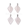 Natural Rose Quartz Pendants G-C110-05A-P-1