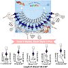 Knitting Theme Alloy Pendant Decorations HJEW-PH01541-2