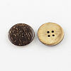4-Hole Flat Round Coconut Buttons BUTT-R035-010-2