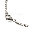 Alloy Black Enamel Ring Cross Pendant Necklaces NJEW-R001-05P-4