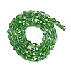 Transparent Electroplate Glass Beads Strands EGLA-N013-T4mm-B14-2