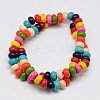 Synthetic Turquoise Beads Strands TURQ-G109-6x4mm-09-2