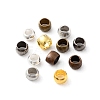 6 Style Rondelle Brass Crimp Beads KK-YW0001-66-2