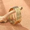 7Pcs PVD Vacuum Plating 201 Stainless Steel Plain Bangle Sets for Women BJEW-L664-022C-G02-1
