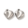 304 Stainless Steel Pendants STAS-O006-04P-1