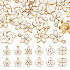 48Pcs 6 Styles Alloy Enamel Pendants ENAM-TA0003-40-2