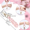 3Pcs 3 Colors Satin Cloth Bracelet Wristlet/Hair Tie Keychain KEYC-SC0001-31A-2