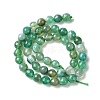 Natural Striped Agate/Banded Agate Beads Strands G-G581-8mm-12-5