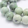 Natural Green Grass Jasper Beads Strands G-J373-03-13mm-2