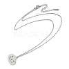 Halloween Series 202 Stainless Steel Cable Chain Pumpkin Pendant Necklaces NJEW-S005-01P-B-2