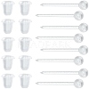 SOFPLATE 500Pcs Eco-Friendly Plastic Stud Earring Findings KY-SP0001-01A-1