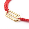 Adjustable Nylon Thread Braided Bead Bracelets BJEW-JB06482-01-4