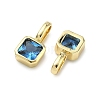 Brass Micro Pave Cubic Zirconia Charms KK-G555-21G-12-2