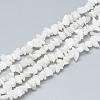 Natural White Jade Beads Strands X-G-S315-42-1