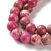 Dyed Natural Regalite/Imperial Jasper/Sea Sediment Jasper Beads Strands G-B124-C01-14-4