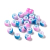 Spray Painted ABS Plastic European Beads KY-G033-02A-07-1