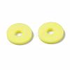Flat Round Eco-Friendly Handmade Polymer Clay Beads CLAY-R067-10mm-22-2