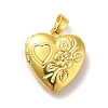 Rack Plating Brass Locket Pendants X-KK-I688-04G-1