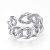 Brass Cuff Rings RJEW-K232-19P-2