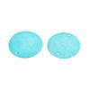 Spray Painted Natural Capiz Shell Disc Links Connector Charms SSHEL-T017-32A-2