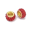Alloy Rhinestone Clay Pave Beads ALRI-D300-04G-16-2