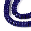 Opaque Solid Color Glass Beads Strands GLAA-N026-3x6mm-09-3