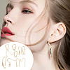 GOMAKERER 40Pcs 10 Styles Brass Earring Hooks DIY-GO0001-18-7
