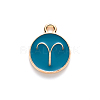 Alloy Enamel Pendants X-ENAM-S124-01B-05A-2