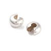 925 Sterling Silver Crimp Beads Cover STER-G027-27S-5mm-2