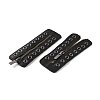 PU Leather Lace-in Boot Zipper Inserts DIY-WH0387-37A-01-1