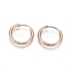 Ion Plating(IP) 304 Stainless Steel Huggie Hoop Earrings EJEW-F111-16mm-RG-1
