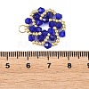 Imitate Austrian Crystal Bicone Glass Beaded Pendants PALLOY-MZ01394-03-3