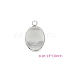 Non-Tarnish Stainless Steel Pendant Cabochon Settings PW-WG0592A-01-3