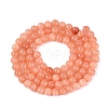 Natural Dyed Yellow Jade Gemstone Bead Strands X-G-R271-4mm-Y31-3
