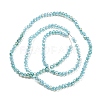 Transparent Baking Paint Glass Beads Strands DGLA-F002-02B-02-3