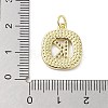 Rack Plating Brass Micro Pave Clear Cubic Zirconia Pendants KK-E102-33G-K-3