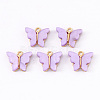 Alloy Acrylic Pendants ENAM-R136-01B-2