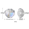 35Pcs Transparent Spray Painted Glass Beads GLAA-YW0001-72A-3