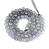 Anti-Tarnish Electroplate Glass Beads Strands GLAA-N064-6mm-01-2