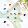 16Pcs 8 Colors Electroplate Druzy Resin Pendants RESI-SC0001-57LG-3