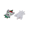 Christmas Theme Printing Acrylic Pendants BACR-N002-01L-2